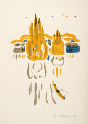 Митурич-Хлебников М.П. Осень на Хамсаре. Из серии «Саяны».  Москва, 1972 г.