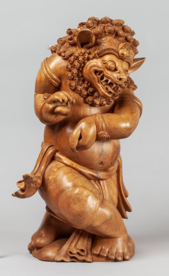 Скульптура демонического существа. о. Бали. Середина XX в. Дерево, резьба