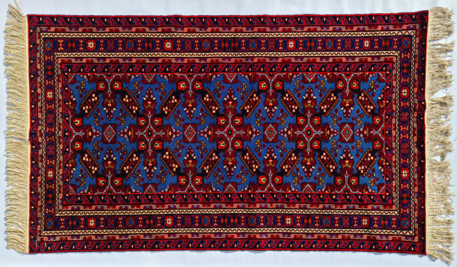 Ковер Тапанча, Дагестан, 1968, хлопок, шерсть, узелковое плетение, ДМИИ им. Гамзатовой 