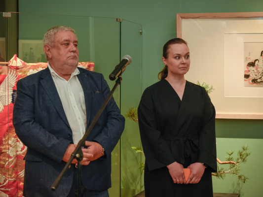 Генеральный директор ГМВ Александр Седов и куратор Ольга Чернова
